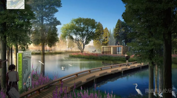 海门市謇公湖生态公园预计明年4月份开工建设，投资达2亿元